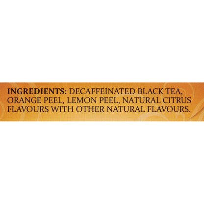 Twinings Decaffeinated Lady Grey Black Tea - Individually Wrapped 20 Count | Orange & Lemon Peel Flavor