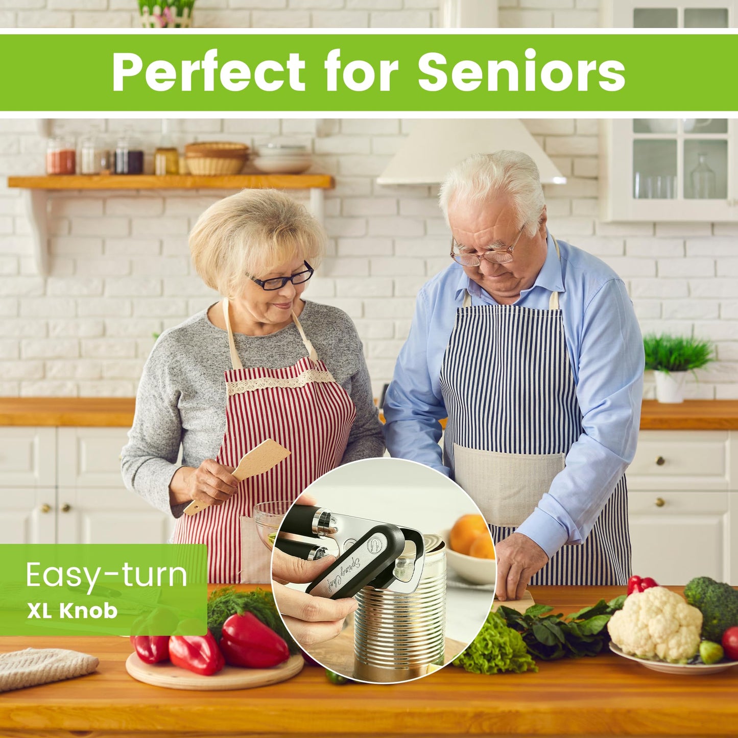 Spring Chef Heavy Duty Can Opener with Soft Grip Handles & Stainless Steel Lemon Zester, Fine Shred - 2 Product Bundle - Black