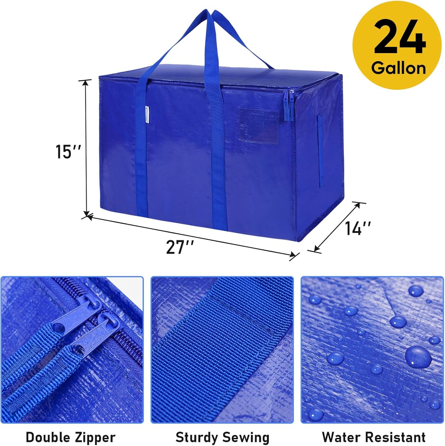 Skiennix Extra Large Moving Bags - 120L Laundry Backpack for Easy Transport