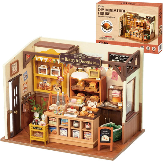 Rolife Miniature House Kit - 1:20 DIY Dollhouse with LED Lights | Perfect Craft for Adults & Gift Idea