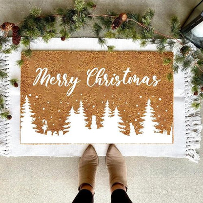 Christmas Stencils - Large Reusable Winter Forest House Village Designs for Window Glass & Crafts | 53.1” Templates