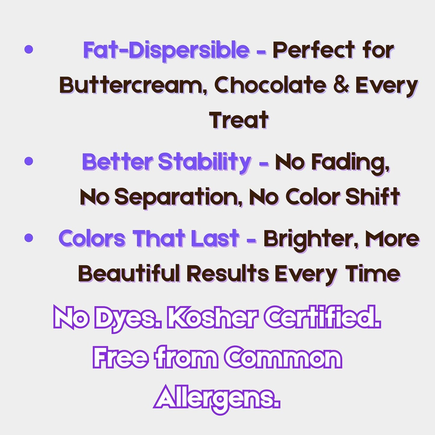 Bakerpan White Food Coloring Powder - Oil-Based, Dye-Free - Perfect for Frosting, Cakes & Candy - 30g