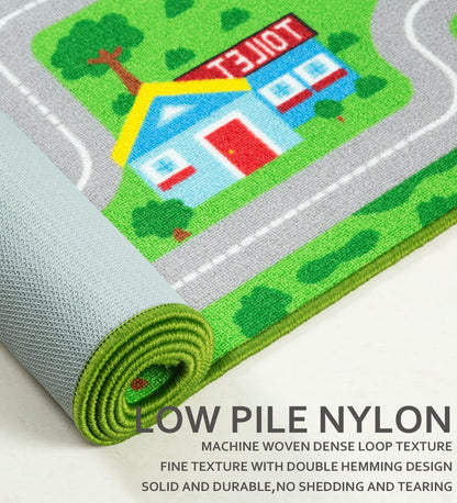 Yincimar Kids Carpet Playmat Car Play Rug City Life Traffic Road Kids Rug 5' x 6'6" Large Children Educational & Game Area Rug for Toddler Boys Bedroom Playroom Classroom