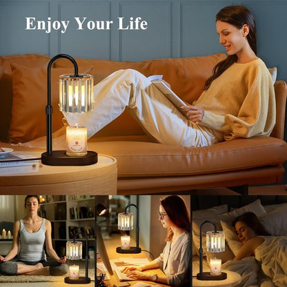 Lukasa Candle Warmer Lamp with Timer and Dimmer, Adjustable Height Candle Warmer for Candle, Birthday Gifts for Women Men, Mothers Day Gifts for Mom, Christmas Decor Home Room Decor, Christmas Gift