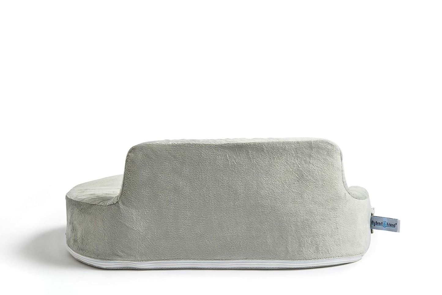 My Brest Friend Super Deluxe Nursing Pillow - Ergonomic Support for Mom & Baby - Adjustable with Side Pocket, Platinum
