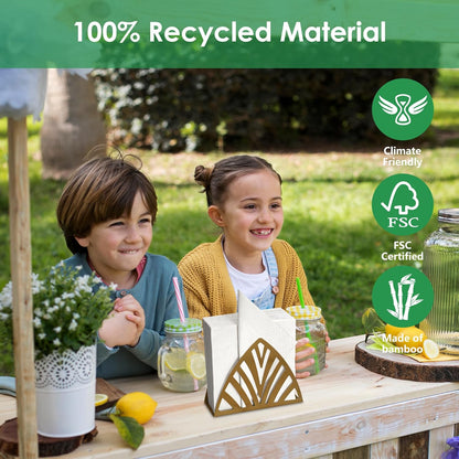 Disposable Napkins - 300 Pack 13"x13" | Eco-Friendly 2-Ply Paper Napkins for Parties & Everyday Use - Soft & Absorbent, White