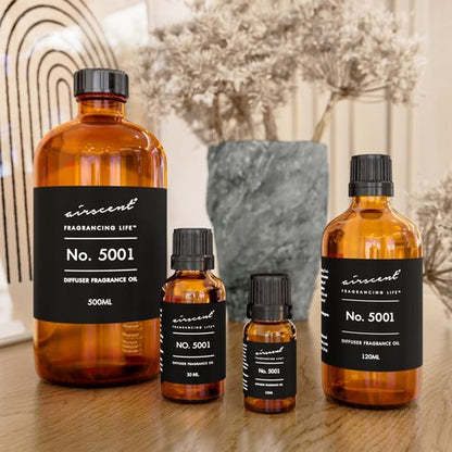 AirScent Bac. Rouge Inspired Diffuser Oil - Perfume Dupe - Premium Fragrance Oil No. 5001 for Ultrasonic and Waterless Diffusers and Crafting - 10 mL, 0.34 fl oz Glass Dropper Bottle