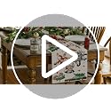 Christmas Table Runner 13x72 Inch Red Holiday Decor for Home & Party