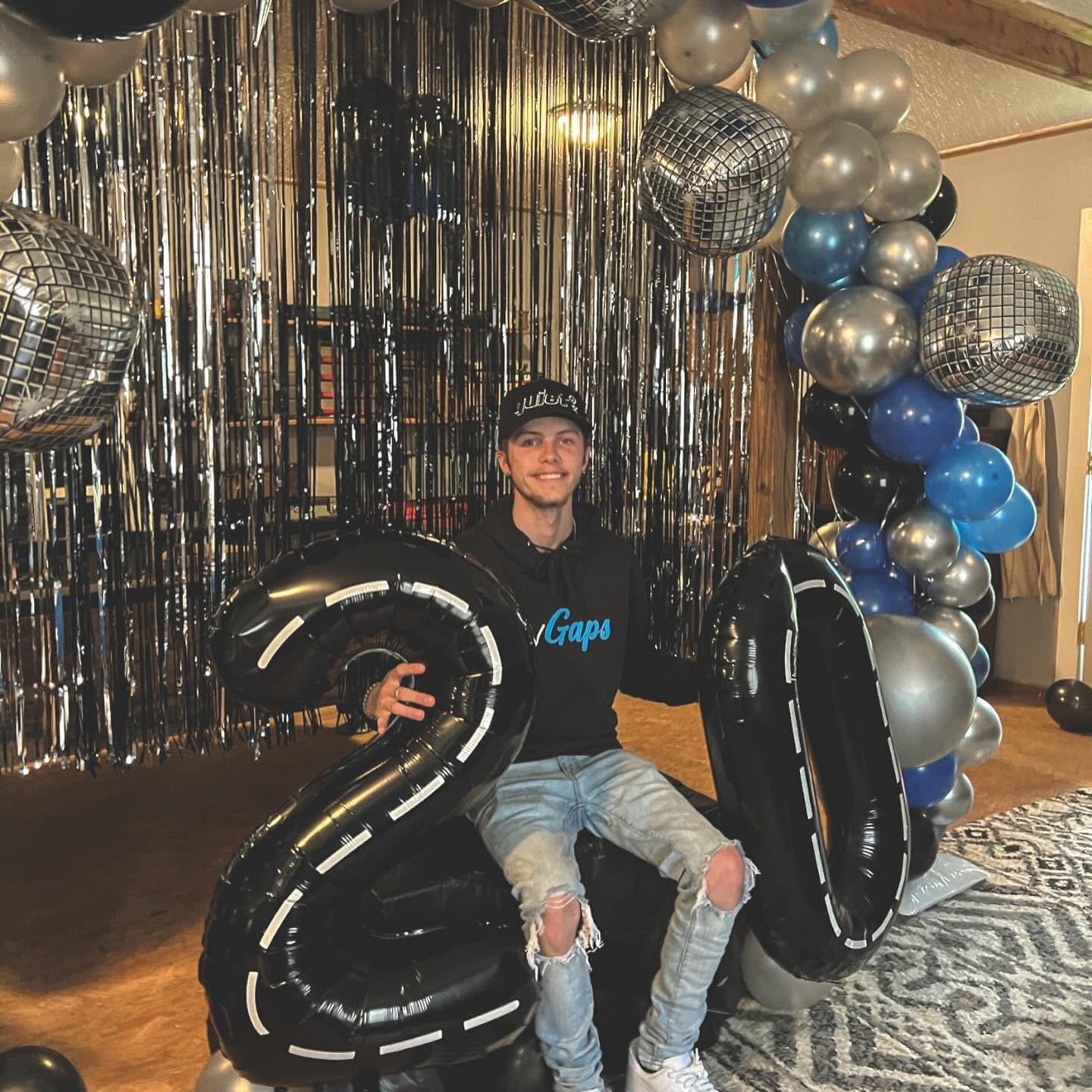 Race Car 8 Balloon - 40 Inch Number Balloon for Boys' 8th Birthday Racing Party Decorations