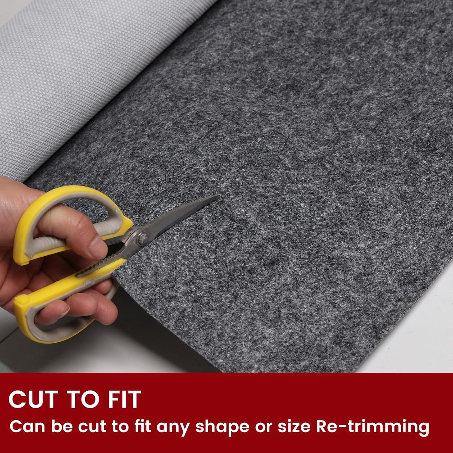 Skiennix Waterproof Rug Pad - Non-Slip Carpet Pad for All Floors | 8x10 ft Soft & Safe Design