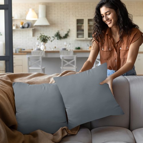 Utopia Bedding 26x26 Pillow Inserts, Set of 2, Grey – Indoor Decorative Throw Pillows for Bed, Sofa & Couch – Soft, Supportive & Fluffy Cushion Inserts