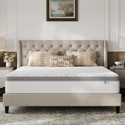 Novilla Queen Mattress - 12 Inch Hybrid Comfort Foam & Innerspring Pillow Top | Pressure Relief & Soft Support