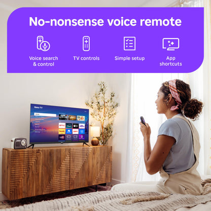 Roku Smart TV – 32-Inch Select Series, 1080p Full HD TV – Roku TV with Voice Remote – Flat Screen LED Television with Wi-Fi for Streaming Live Local News, Sports, Family Entertainment
