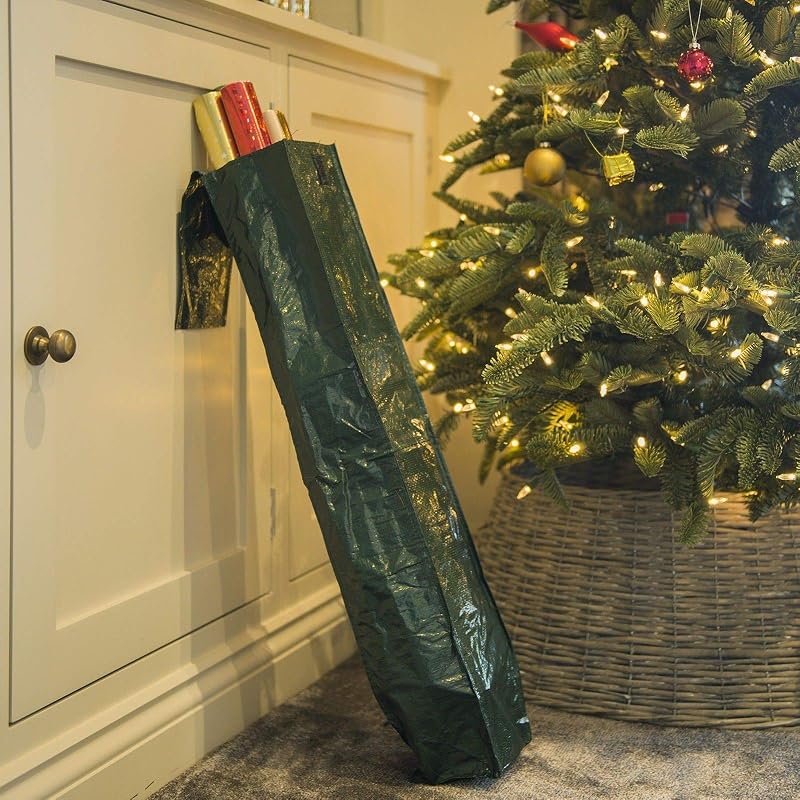Green 7.5 ft Christmas Tree Storage Bag – Heavy Duty, Waterproof with Reinforced Handles & Zipper (Variation: Green)