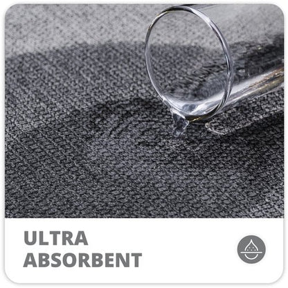 Bosap Bath Mat,Ultra Thin Bathroom Runner Rugs,Large Bath Mats for Bathroom,Quick Dry,Non-Slip,Machine Washable,Low Pile,Bath Rug,Shower Outside,Sink,Home Decor Accessories.Dark Grey,3'x4'(36x48inch)