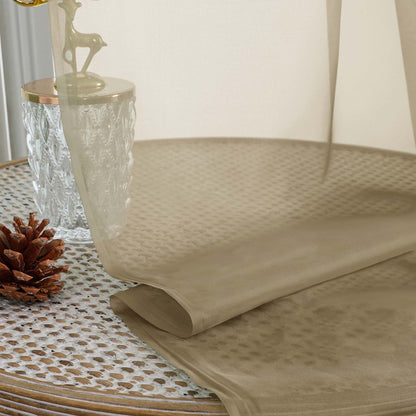 OWENIE Sheer Taupe Curtains 108 Inches Long for Living Room Bedroom 2 Panels Set, Lightweight Airy Taupe Sheer Curtain, Filmy Voile Rod Pocket, 2 PCS, Each 59" W x 108" L