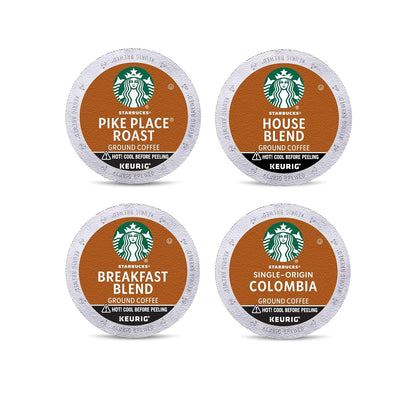 Starbucks K-Cup Coffee Pods - Medium Roast Variety Pack for Keurig | 100% Arabica, 96 Pods