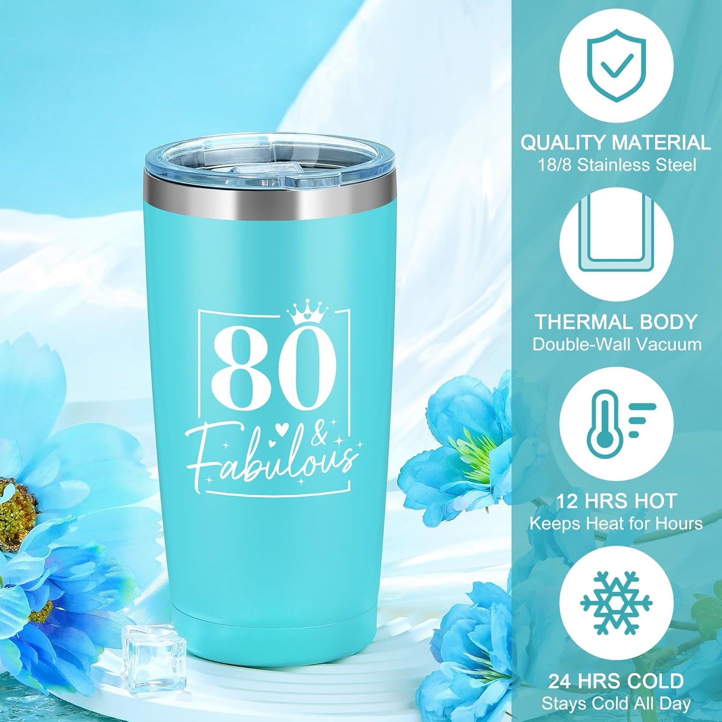 Skiennix 80th Birthday Gifts for Women - Unique & Meaningful 1946 Gift Ideas for Mom