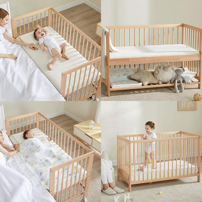 NTBAY 100% Brushed Microfiber Fitted Crib Sheet - Super Soft & Cozy Aqua 28x52 Inches for Standard Cribs