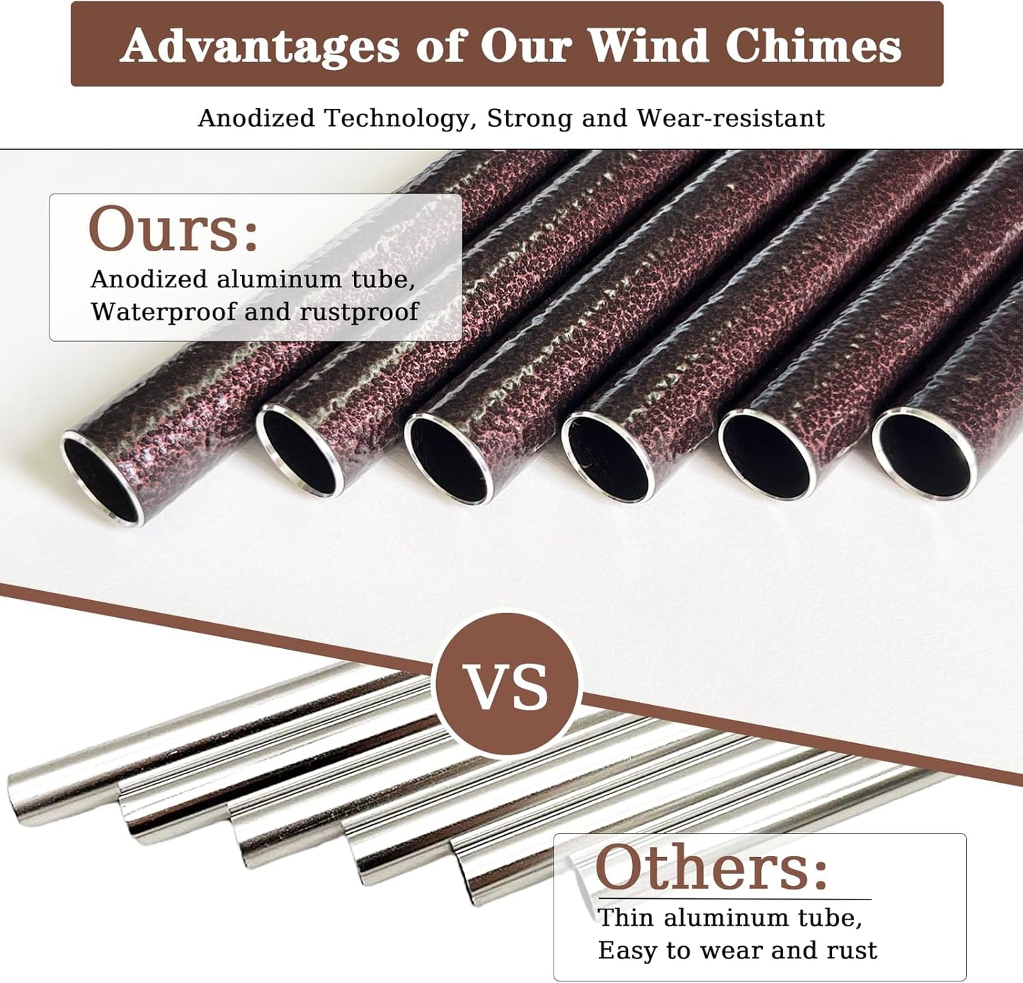 Soopau Wind Chimes - Thoughtful Retirement Gift for Women & Men | 32" Size for Colleagues & Friends