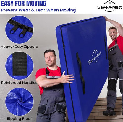 Mattress Bags for Moving | Skiennix Extra Thick & Durable Queen Mattress Cover - Waterproof Protector (82’’x63’’x15’’)