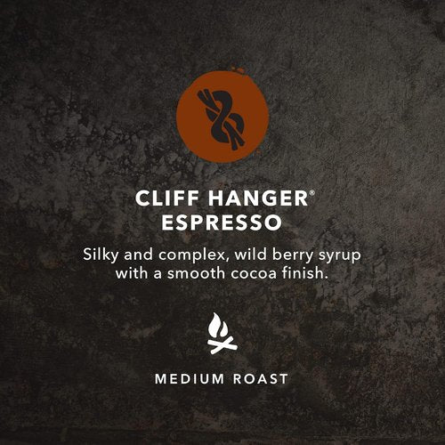 Kicking Horse Coffee - Cliff Hanger Espresso Medium Roast Whole Bean, 2.2 lb | Certified Organic & Fairtrade