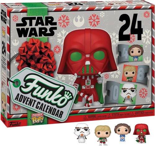 Funko Pop! Star Wars Advent Calendar - 24 Days of Collectible Vinyl Mini Figures | Perfect Holiday Gift for Kids