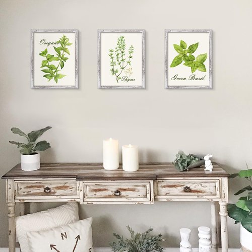 upsimples 11x14 Picture Frame, Display Pictures 8x10 with Mat or 11 x 14 Without, Wall Hanging Photo Frames, Rustic White, 1 Pack