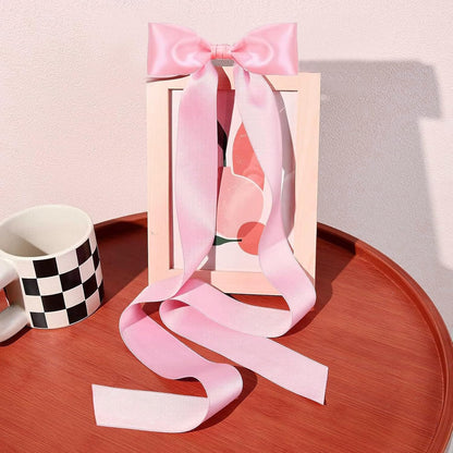 Skiennix 24-Piece Large Pink Candlestick Decoration Set - Self-Adhesive Gift Wrapping Bows | 13 Inches