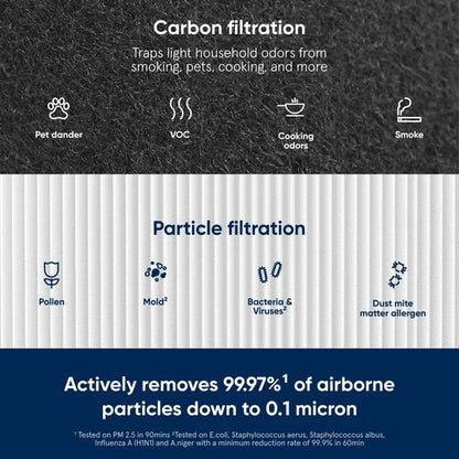 Blueair Blue Pure 211+ Genuine Replacement Filter, Particle and Activated Carbon