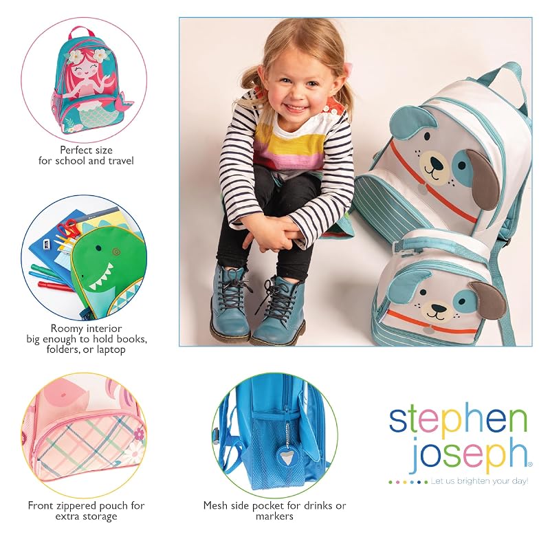Stephen Joseph Little Sidekick Bunny Backpack for Toddlers — White Variation