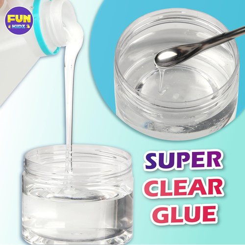 FunKidz Super Clear Glue - 1 Gallon Non-Toxic Liquid for Arts & Crafts, Slime Making & School Projects