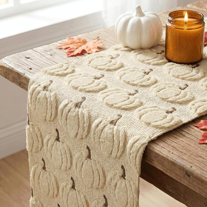 Beige Faux Fur Table Runner 13x72 Inch - Artoid Mode Variation Beige+13" x 72"
