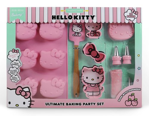 Handstand Kitchen Hello Kitty Ultimate Baking Party Set with Cupcake Mold, Cookie Cutters and More