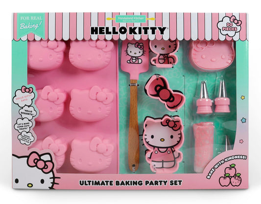 Handstand Kitchen Hello Kitty Ultimate Baking Party Set with Cupcake Mold, Cookie Cutters and More