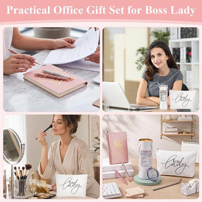 Domensi Boss Day Gifts for Women – 6 Pcs Set, Pink & Elegant Variation