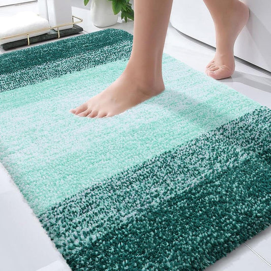 OLANLY Bathroom Rugs Mat 36x24, Extra Soft Absorbent Microfiber Bath Rugs, Rubber Backing, Quick Dry, Washable Bath Mats for Bathroom Floor, Tub and Shower, Home Decor Accessories, Blackish Green