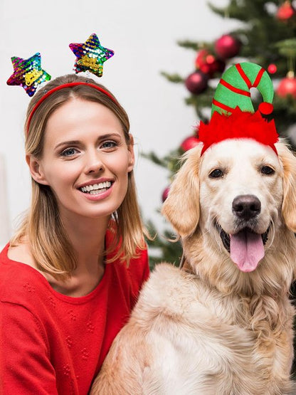 HOVACY Christmas Headbands - 16 Unique Styles for Holiday Parties | Cute Elf & Santa Hat Designs