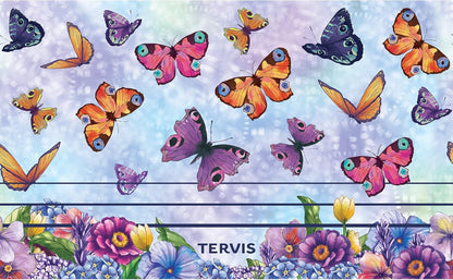 Tervis Traveler Insulated Tumbler - Butterfly Garden Design | Keeps Drinks Hot & Cold, 20oz Stainless Steel