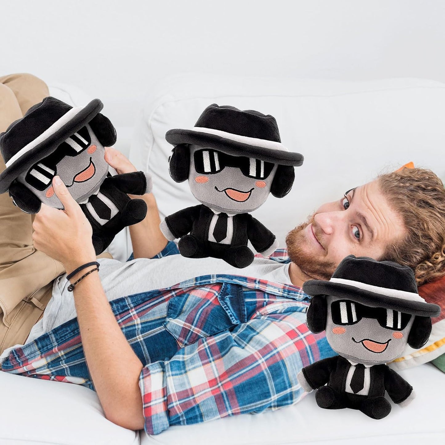 Skiennix 8-Inch Cartoon Game Plush Pillow - Perfect Stuffed Figure for Video Game Fans Room Decor