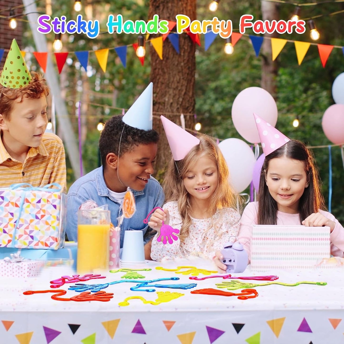 PICcircuit Sticky Hands - Bulk 30 PCS Stretchy Party Favors for Kids | Classroom Prizes & Birthday Gifts
