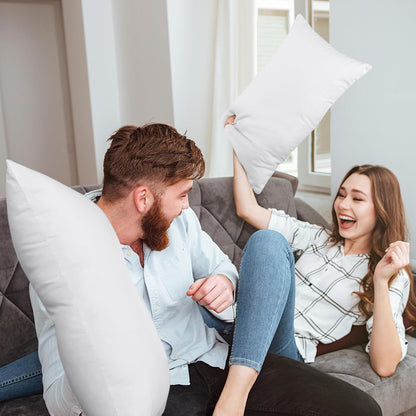 Utopia Bedding Pillow Inserts 16x24 - Set of 2 White Decorative Cushions for Sofa & Bed - Soft & Fluffy