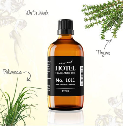 AirScent Hotel Diffuser Oil No. 1011 Inspired by The Beach Villas Hotel Scent - Premium Fragrance Oil for Ultrasonic and Waterless Diffusers and Crafting - 10 mL, .34 fl oz Glass Bottle