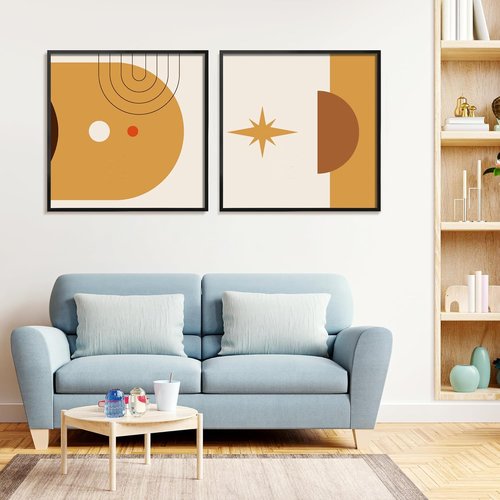 LaVie Home 25x25 Black Picture Frame - HD Plexiglas for Stunning Wall Displays | Classic Collection