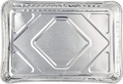 DCS Deals Aluminum Foil Cake Pans - Extra Sturdy 1/4-Size for Baking & Transporting | Pack of 12