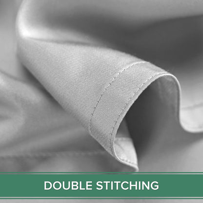 Pure Bamboo Full Bed Sheet Set - 100% Organic Viscose, Luxuriously Soft & Cooling | Silver Pearl, 2-Year Quality Promise