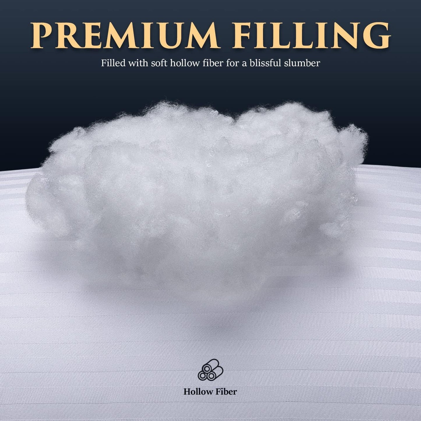 COZSINOOR Queen Size Bed Pillows - Hotel Quality Cooling Microfiber Set of 2 for All Sleep Positions