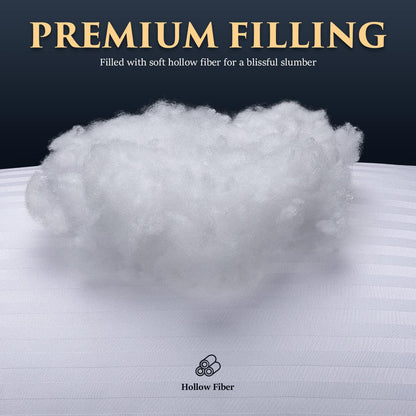 COZSINOOR Queen Size Bed Pillows - Hotel Quality Cooling Microfiber Set of 2 for All Sleep Positions