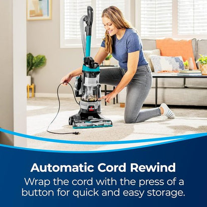 Bissell CleanView Rewind Vacuum - Bagless Design with Automatic Cord Rewind & Active Wand, Model 3534
