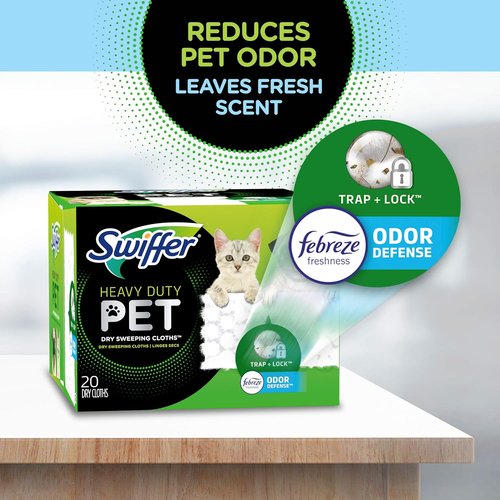 Heavy Duty Sweep + Mop Dry Pads Refill | All-Purpose Floor Cleaner for Home & Kitchen - 32 Count